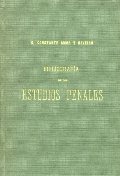 Bibliografía de los Estudios Penales