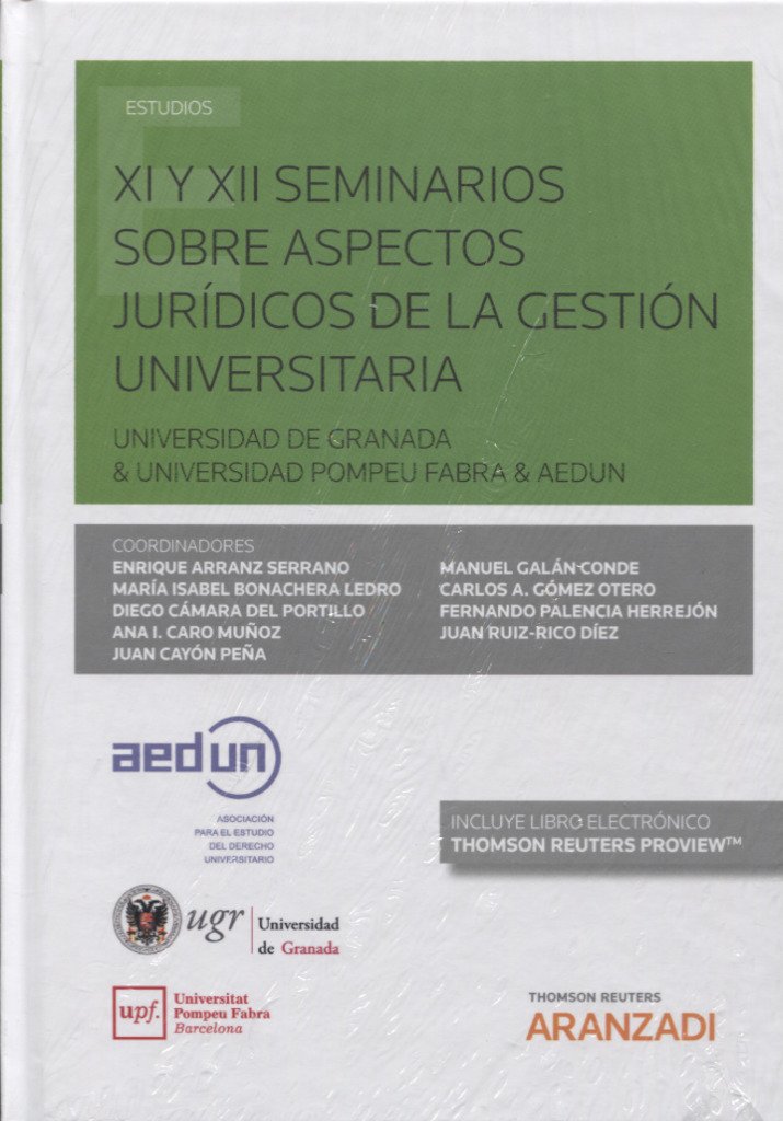 XI Y XII SEMINARIOS ASPECTOS GESTIÓN UNIVERSITARIA-9788491779148