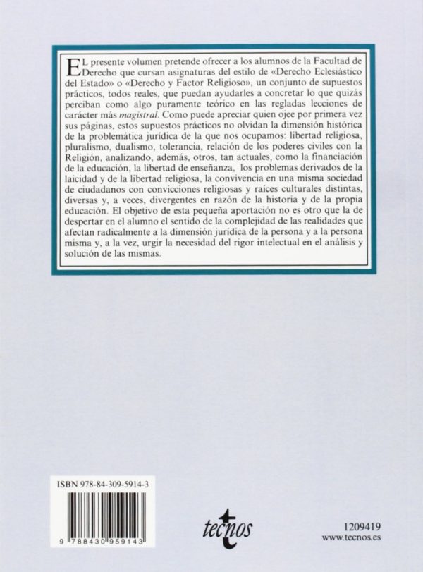 Derecho y Fenómeno Religioso. Textos, Supuestos Prácticos y Jurisprudencia-56512