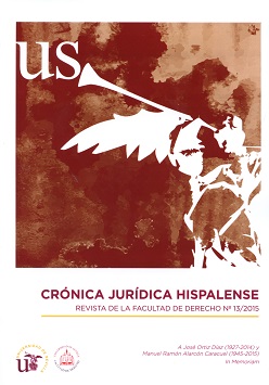 Crónica Jurídica Hispalense Nº 13/2015. Revista de la Facultad de Derecho -0