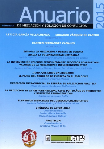 Anuario de Mediación y Solución de Conflictos 2015 Nº 3 -0