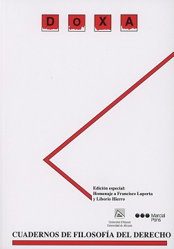 Cuadernos de Filosofía del Derecho DOXA Número Especial Homenaje a Francisco Laporta y Liborio Hierro-0