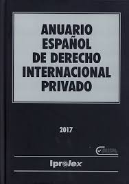 Anuario Español de Derecho Internacional Privado 2017 -0