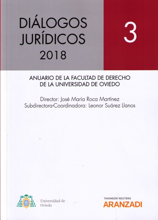 Diálogos Jurídicos 2018 Nº 3 Anuario de la Facultad de Derecho de la Universidad de Oviedo-0