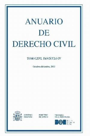 Anuario de Derecho Civil, 66/04. Octubre-Diciembre 2013 -0