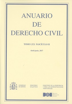 Anuario de Derecho Civil, 70/02. Abril - Junio 2017 -0
