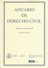 Anuario de Derecho Civil, 70/03 . Julio-Septiembre 2017 -0