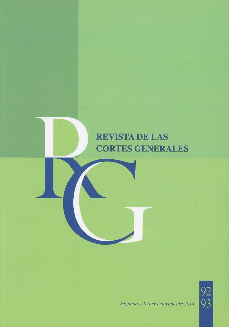Revista de las Cortes Generales 2014 Nº 91, 92 y 93 -0