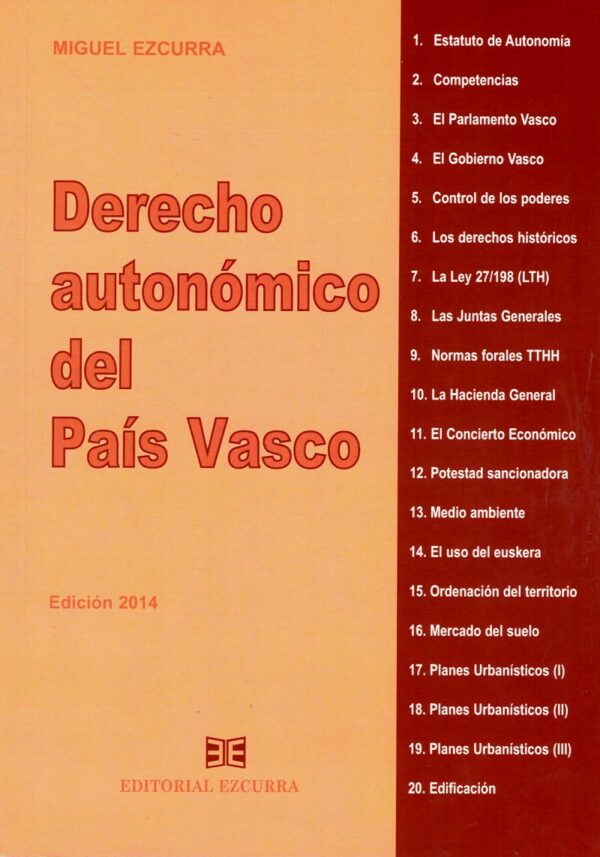 Derecho Autonómico del País Vasco -0