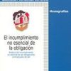 Incumplimiento no Esencial de la Obligación. -0