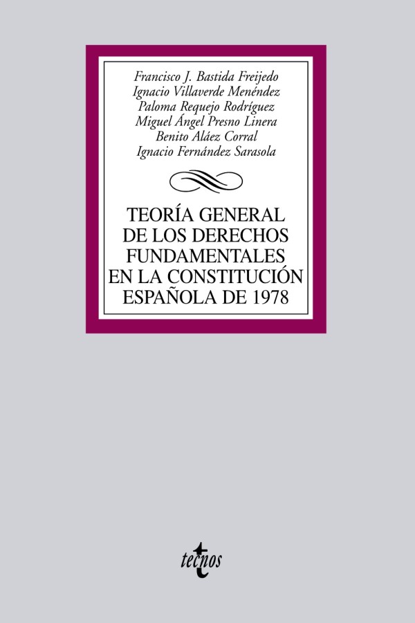 Teoría General de los Derechos Fundamentales en la Constitución Española de 1978-0