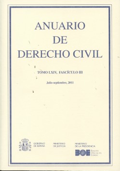 Anuario de Derecho Civil, 64/03 -0