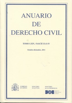 Anuario de Derecho Civil, 64/04 -0