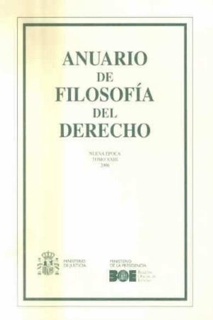 Anuario de Filosofía del Derecho 23. 2006 -0