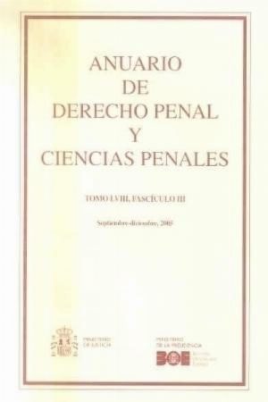 Anuario de Derecho Penal y Ciencias Penales, 58/3, 2005. Septiembre-Diciembre -0