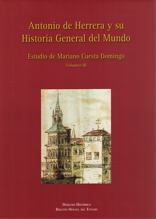Antonio de Herrera y su Historia General del Mundo, Tomo III Estudio de Mariano Cuesta Domingo-0