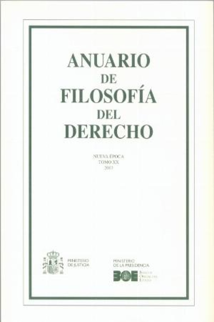 Anuario de Filosofía del Derecho 20, 2003 -0