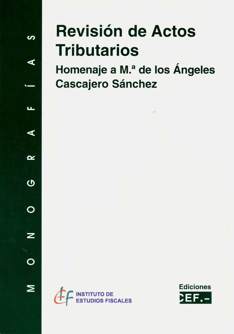Revisión de Actos Tributarios. Homenaje a Mª de los Angeles Cascajero Sánchez-0