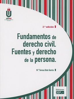 Fundamentos de Derecho Civil. Fuentes y Derecho de la Persona-0