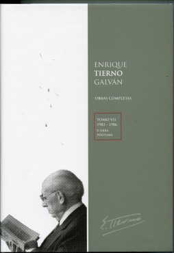 Enrique Tierno Galván. Obras Completas, 07 (1982-1986) y Obra Póstuma-0