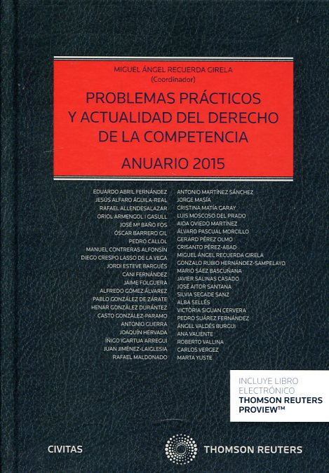 Problemas Prácticos y Actualidad Derecho Competencia 2015 -0