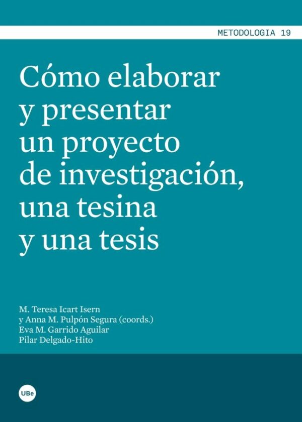 Cómo elaborar y presentar un proyecto de investigación, una tesina y una tesis-0