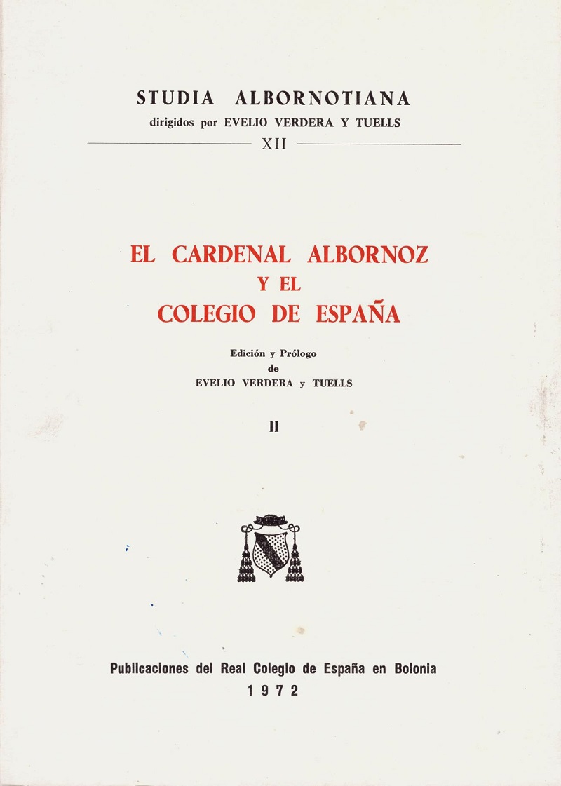 Cardenal Albornoz y Colegio España, II. -0