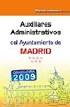 Auxiliares Administrativos del Ayuntamiento de Madrid. Temario Volumen II. Convocatoria 2009.-0