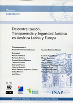 Descentralización, Transparencia y Seguridad Jurídica en América Latina y Europa-0