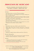 Procesos de Mercado. Vol. 1/1. Revista Europea de Economía Política-0