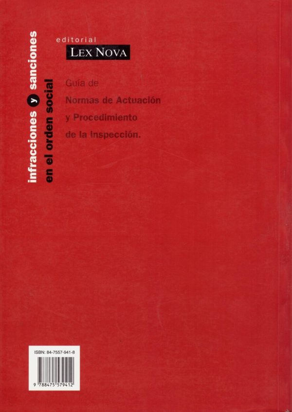 Infracciones y Sanciones en el Orden Social. Guía de Normas de Actuación y Procedimiento de la Inspección -31105