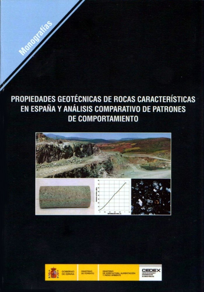 Propiedades geotécnicas de rocas característricas en España y análisis comparativo de patrones de comportamiento-0