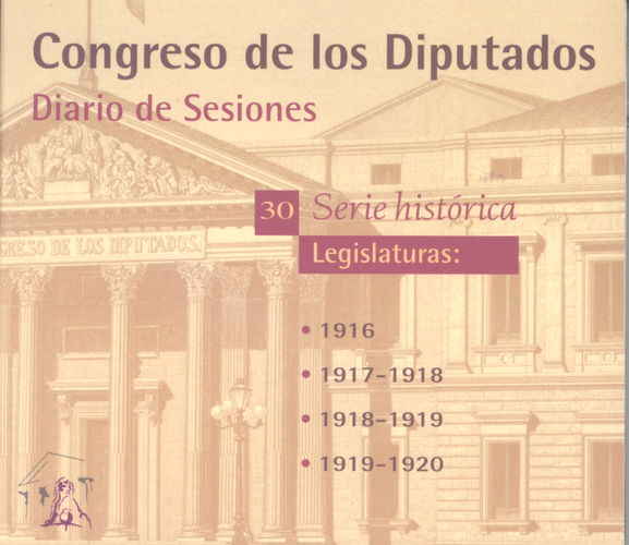 Diario de Sesiones. Legislaturas 1916-1920 -0