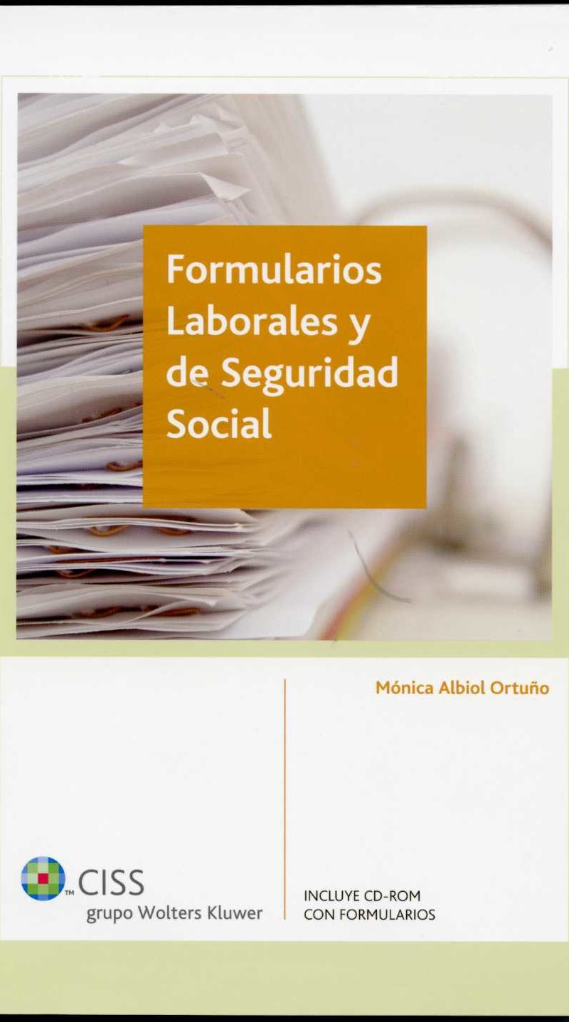 Formularios Laborales y de Seguridad Social. (Incluye CD-ROM con Formularios)-0