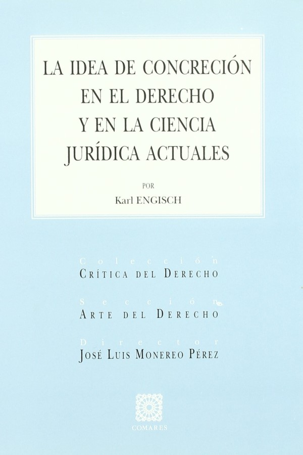 Idea de Concreción en el Derecho y en la Ciencia Jurídica Actuales.-0