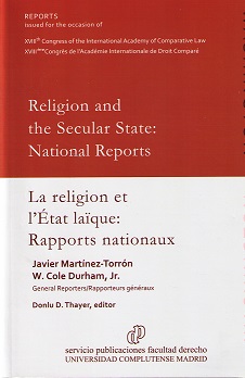 Religion and The Secular State: National Reports Reports Isuued for the Ocassion of XVIII Congress of the International Academy of-0