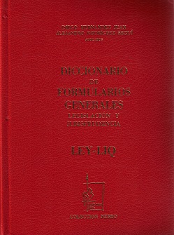 Diccionario de Formularios Generales, 32. LEY-LIQ. Legislación y Jurisprudencia-0