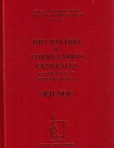 Diccionario de Formularios Generales, 71. SER-SOC. -0