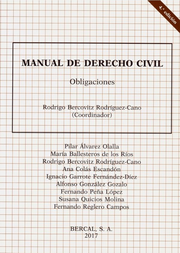 Manual de Derecho Civil. Obligaciones 2017 -0