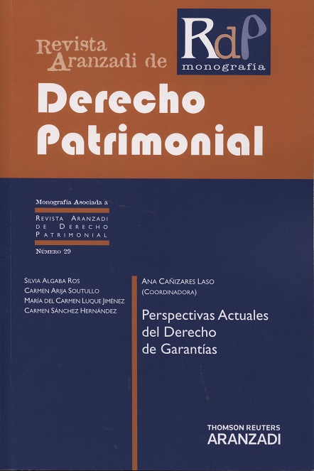 Revista de Derecho Patrimonial, 29 Perspectivas Actuales del Derecho de Garantias-0