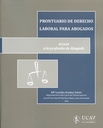 Prontuario de Derecho Laboral para Abogados 2016 Acceso a la Profesión de Abogado-0