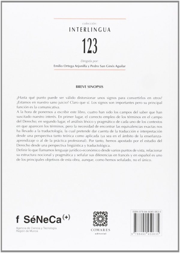 La traducción jurídica: Los contratos estudio traductológico y terminológico comparado (Francés/Español)-45711