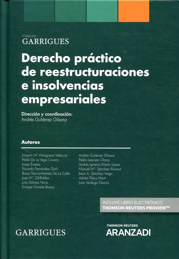Derecho Práctico de Reestructuraciones e Insolvencias Empresariales -0
