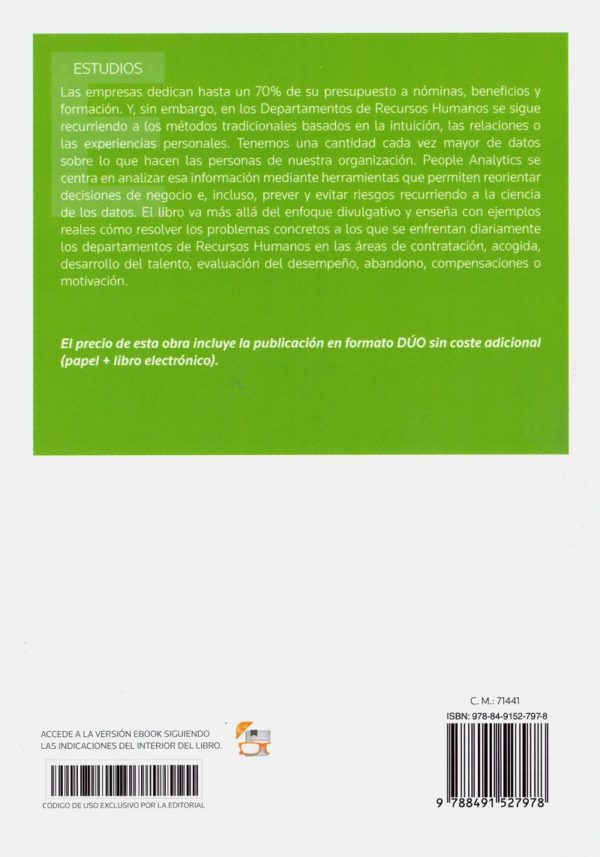 People Analytics. Analítica y Datos para Recursos Humanos -27792