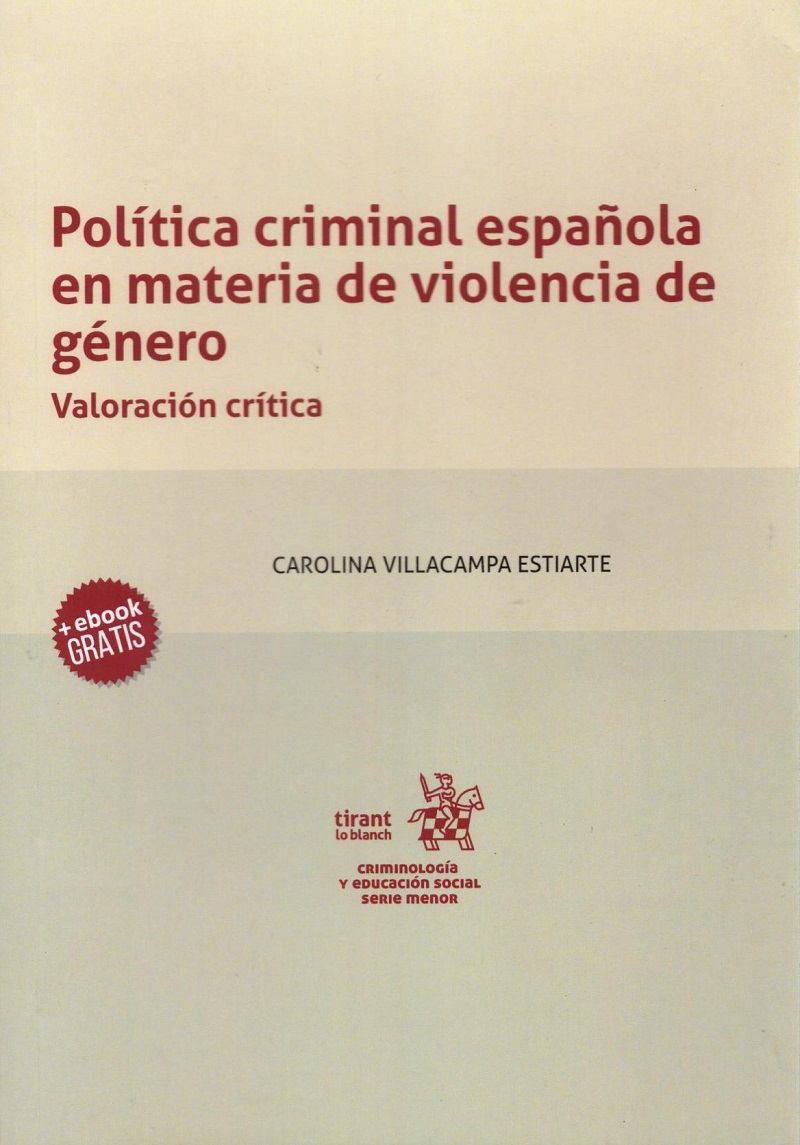 Política Criminal Española en Materia de Violencia de Género Valoración crítica-0