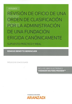 Revisión de Oficio de una Orden de la Clasificación por la Administración de una Fundación Erigida Canónicamente Supuesto Práctico y Real-0