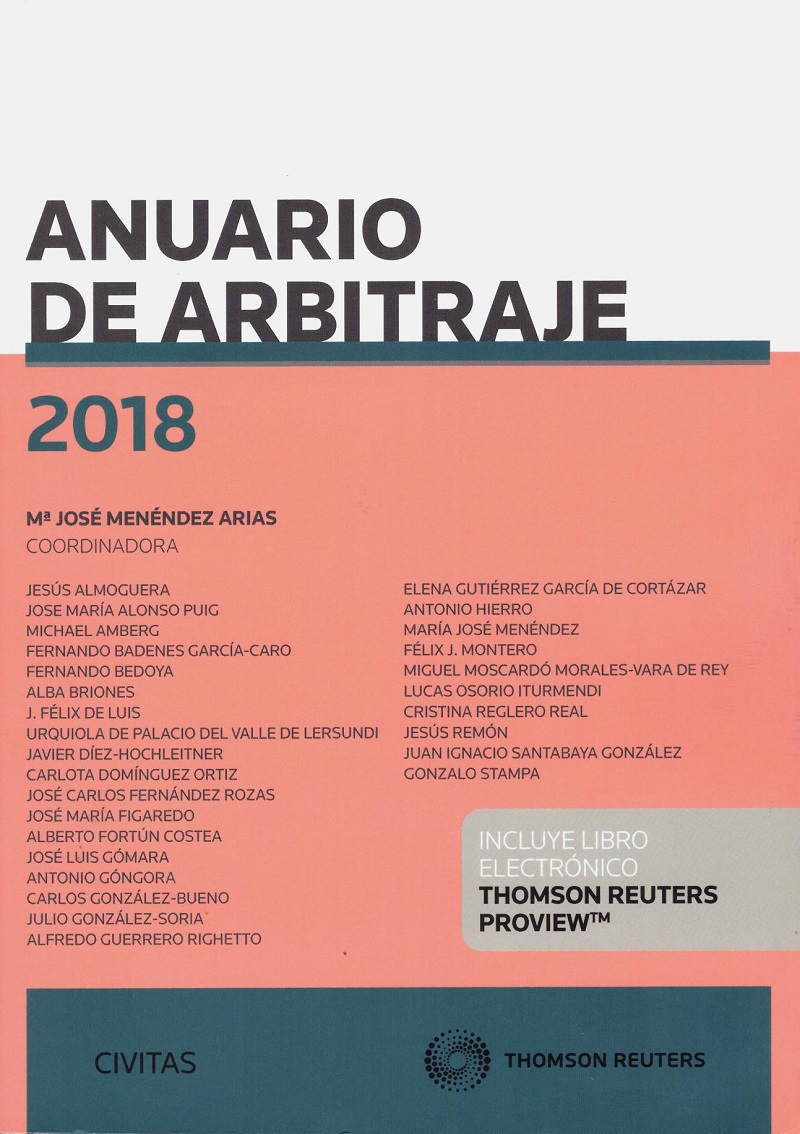 Anuario de arbitraje 2018 -0