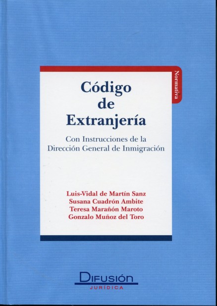Código de Extranjería Con Instrucciones de la Dirección General de Inmigración-0