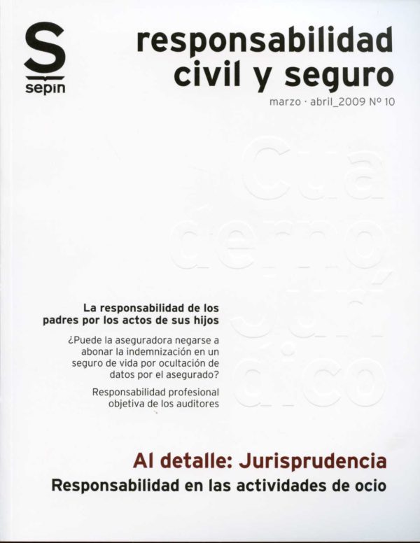 Responsabilidad en las Actividades de Ocio. La Responsabilidad de los Padres por los Actos de sus Hijos.-0