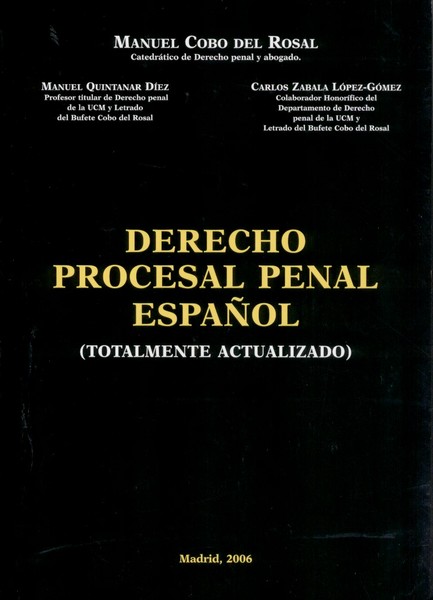 Derecho Procesal Penal Español -0